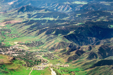 Golden, Colorado from the plane