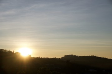 Obraz premium sunrise in the mountain
