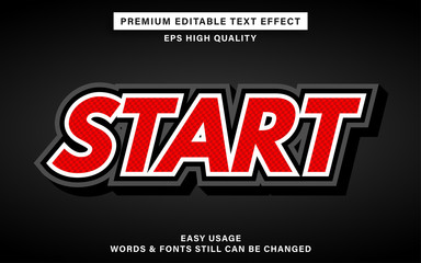 Start text effect