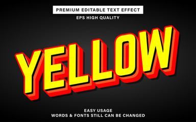 Yellow text effect