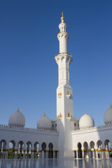 Fototapeta na wymiar Sheikh Zayed Grand Mosque, Abu Dhabi, UAE.
