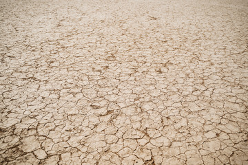 dried out desert area and sand structure