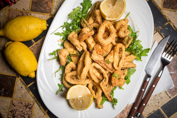 food on plate at restaurant