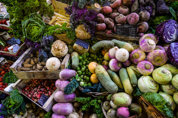 Winter vegetables at Borough Market