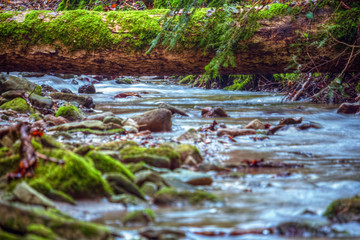 Bergbach in Langzeitbelichtung