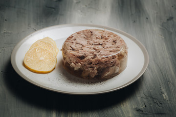 jellied meat, gelatin