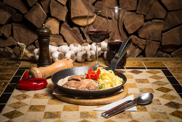 food on plate at restaurant