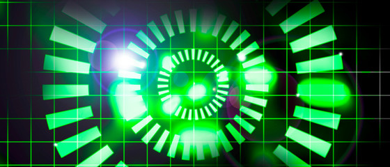  Abstract dark green technical background 