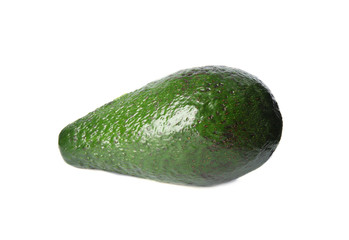 Tasty raw avocado fruit isolated on white