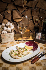 food on plate at restaurant