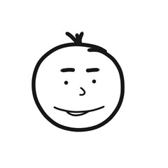 Face of emotion. Graphic drawing