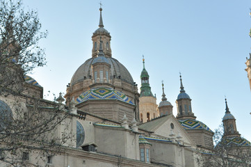 Fototapeta na wymiar Our Lady Church in Zaragoza, Spain