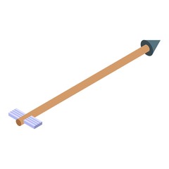 Ninja arrow icon. Isometric of ninja arrow vector icon for web design isolated on white background