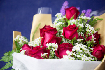 Beautiful red rose bouquet for giving to those we love.