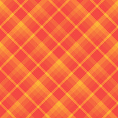 Seamless pattern in creative bright red, orange and yellow colors for plaid, fabric, textile, clothes, tablecloth and other things. Vector image. 2