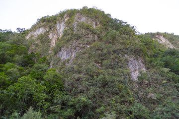 TAMUL, SAN LUIS POTOSI MEXICO - January 6, 2020:young women posing in River amazing crystalline blue water of Tamul waterfall
