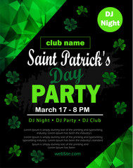 St. Patrick's Day poster. Vector illustration