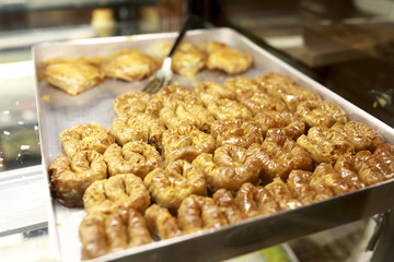 Georgian pastries in market