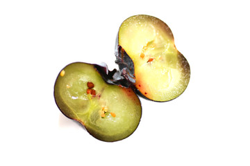 Cut blueberry macro - cut blueberry.