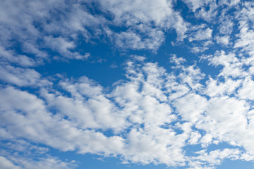 Blue sky with white clouds