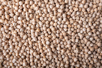 Chickpeas background. 