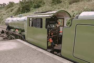Steam Engine Train Locomotive.