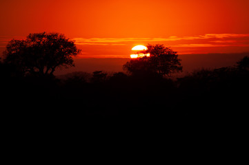 Incredible African Sunset in South Africa