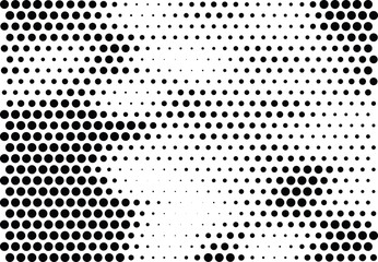 Abstract halftone dotted background. Futuristic grunge pattern, dot and circles.  Vector modern optical pop art texture for posters, sites, business cards, cover, postcards, labels, stickers layout.