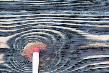 Multicolored matches on a decorative background