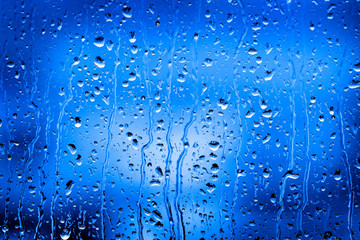 Window Rain Water Drops Stormy Weather