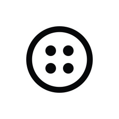 button icon vector black stud sign