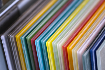 abstract colorful background of glass panes