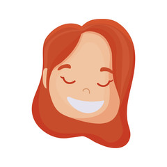 avatar woman head vector design