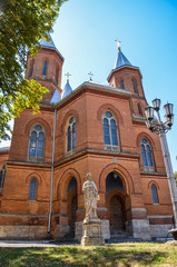Obraz premium Armenian Church of the Holy Apostles Peter and Paul, the Armenian Catholic Church of the Eastern Rite in the city of Chernivtsi, Ukraine