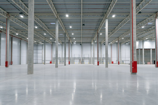 Large Modern Empty Storehouse, Nobody