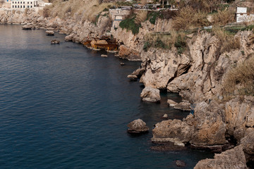 Rocky cliffs on Antalya Coast