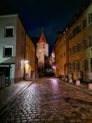 Obraz premium jeden zimowy dzień w Norymberdze w Niemczech