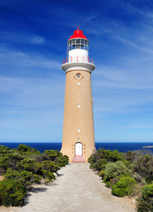 Fototapeta na wymiar Lighthouse At Cape Couedic Kangaroo Island SA Australia