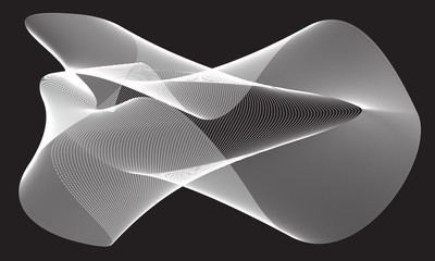 Abstract templates with curved lines