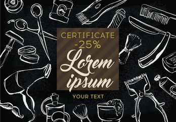 Certificate for barbershop services