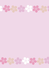 花をデザインした背景素材