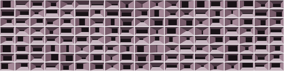 Abstract Structure Blocks Generative Art background illustration