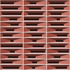 Abstract Structure Blocks Generative Art background illustration