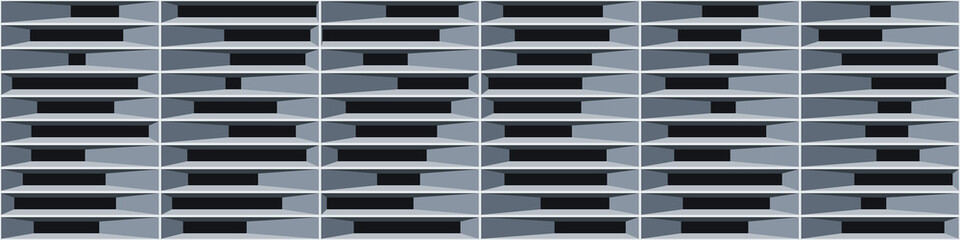 Abstract Structure Blocks Generative Art background illustration