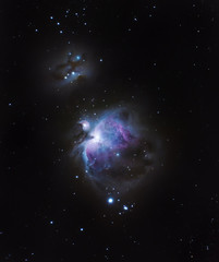Fototapeta na wymiar Great Orion and Running Man nebulas