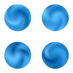 Kit with modern round mesh backgrounds.