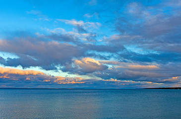 Evening Clouds over Lake Huron