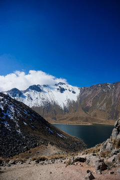 Moon Lake On Nevado De Toluca