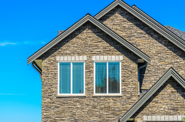 the roof of the house with nice window