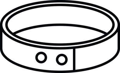 harness collar icon, Vector illustration